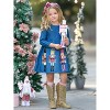 Enchanting Nutcracker Glitter Chambray Dress Mia Belle Girls - 3 of 4