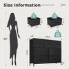 FURNIinspire Utility Storage Cabinets 7 Drawer Multi-Functional Tall Dresser Ideal for Organization in Kids Rooms and Beyond, Black, 39.3"*11.8"*30.3" - 3 of 4