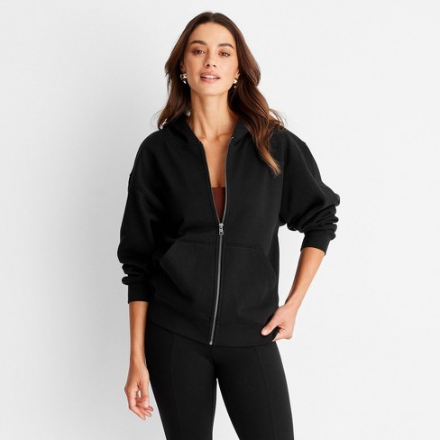 Womens zip front hoodie sweatshirt sale