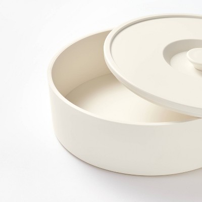 9 Plastic Tortilla Warmer Cream - Figmint™: Microwave & Dishwasher Safe, Round Serving Basket
