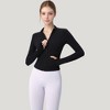 Anna-Kaci Active Women's Long Sleeve Full Zip Athletic Jacket with Thumbholes and Fitted Silhouette - 4 of 4