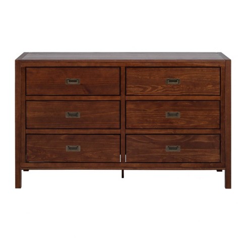 Simple Cut Out Handles 6 Drawer Dresser - Saracina Home : Target