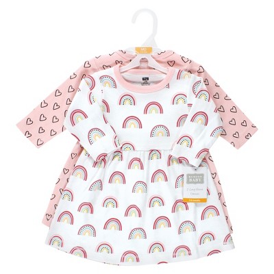 Hudson Baby Girl Cotton Dresses, Modern Rainbow, 912 Months Target