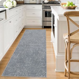 Modern Area Rugs for Living Room Bedroom, Solid Indoor Carpets, Low Pile Non-Slip Rug - 1 of 4