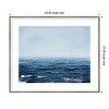 Amanti Art Grayscale Seascape IV by Michael Willett Wood Framed Wall Art Print - 3 of 4