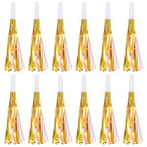 Unique Bargains Fringed Party Blower Sparkle Fringed Noise Makers 12 Pcs - 1 of 4
