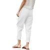 Women's Casual Pants With Side Pockets Elastic High Waist Loose Fit Harem Trousers - 2 of 3