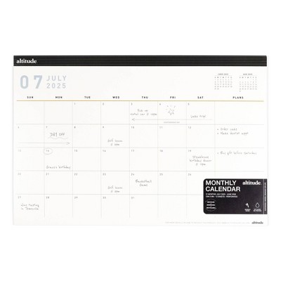 Altitude Deskpad 12"x8" Monthly Calendar Cream