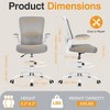 KERDOM Drafting Chair Tall Office Chair, Adjustable High, Breathable Mesh Fabric, Durable and Reliable, Gray - 2 of 4