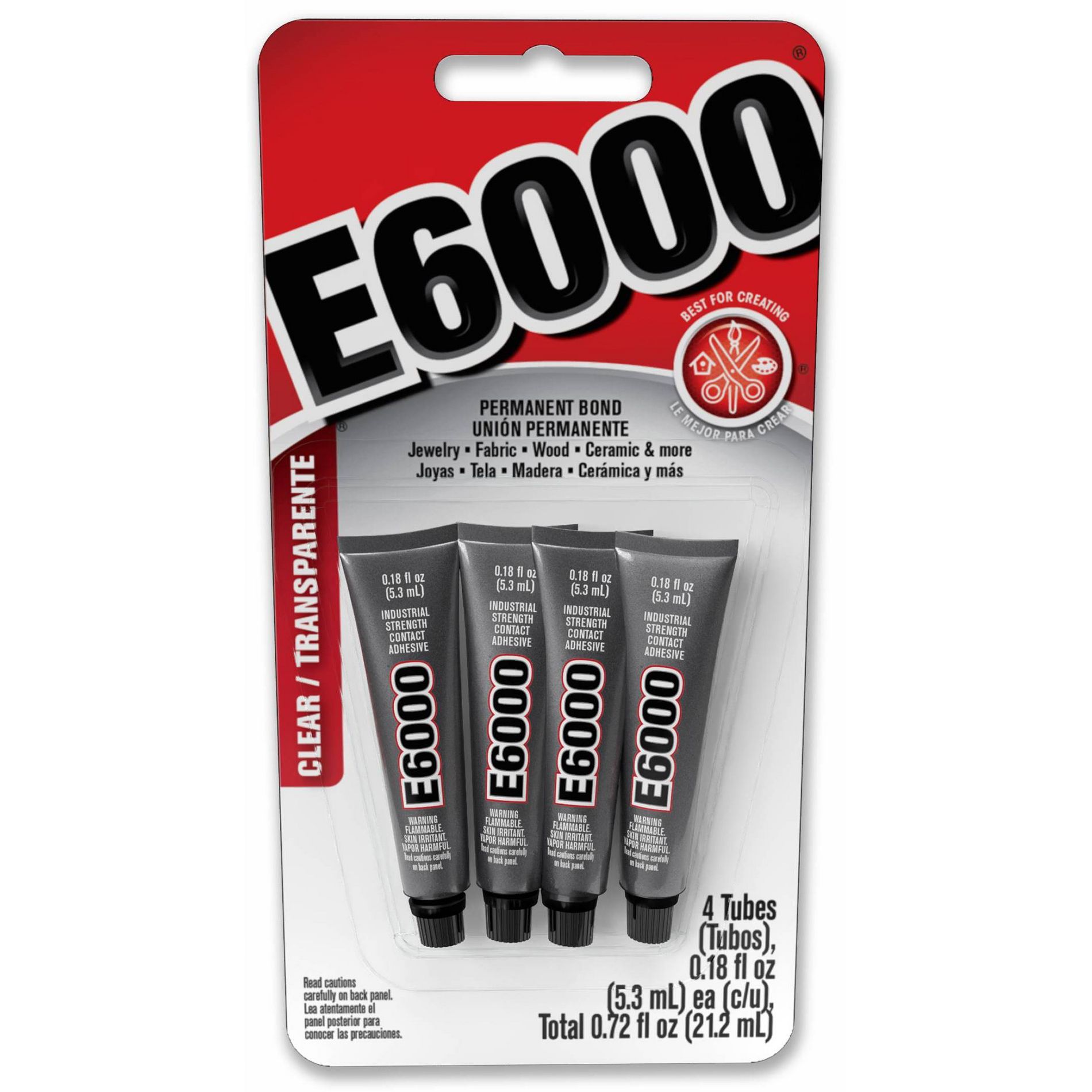 E6000 Clear Adhesive 4pk
