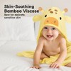 KeaBabies Cuddle Baby Hooded Towel, Organic Baby Bath Towel, Hooded Baby Towels, Baby Beach Towel for Newborn, Kids - 3 of 4