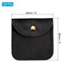 Unique Bargains Velvet Portable Rings Necklace Bracelet Earring Snap Button Storage Jewelry Pouch 20 Pcs - 2 of 4