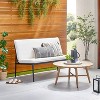 Cushioned Metal Outdoor Loveseat - Cream/Black - Hearth & Hand™ with Magnolia - image 2 of 4