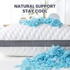 PDTEND  Cooling Gel Memory Foam Pillows – Set of 2, Medium Firm, Washable Smooth Cover - 4 of 4