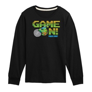 Boys' - Teenage Mutant Ninja Turtles - Game On Leo Long Sleeve Graphic T-Shirt - 1 of 4