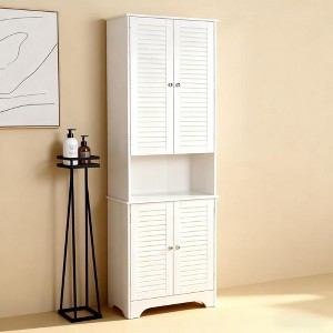 ORRDTall Narrow Storage Cabinet, 71.75" Freestanding Bathroom Organizer with Adjustable Shelves, Multi-Room Use - 1 of 4