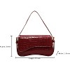 Generic PU Leather Tote Bag for Women with 2 Removable Straps and Zipper Closure - 3 of 4