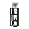 ORRD Black Bookcase with 3 Open Shelves, 39.4" Tall Melamine Storage for Small Spaces, Modern Scratch-Resistant Book Shelf for Living Room & Office - 2 of 4