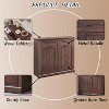 Laundry Hampers with Drawer, 20 Gallon Farmhouse Clothes Hamper, Wood Laundry Table with Laundry Storage Basket for Bathroom - 4 of 4
