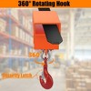 Forklift Lifting Hook Attachment,2200 Lbs Capacity Forklift Lifting Hoist, Fork Lifting Hook Device with Swivel Hook and Large T-Screw, Orange - 2 of 4