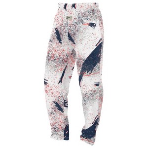 NFL New England Patriots Zubaz Men's Confetti Screen Print Pants