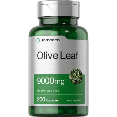 Horbaach Olive Leaf Extract Capsules 9000mg | 200 Count