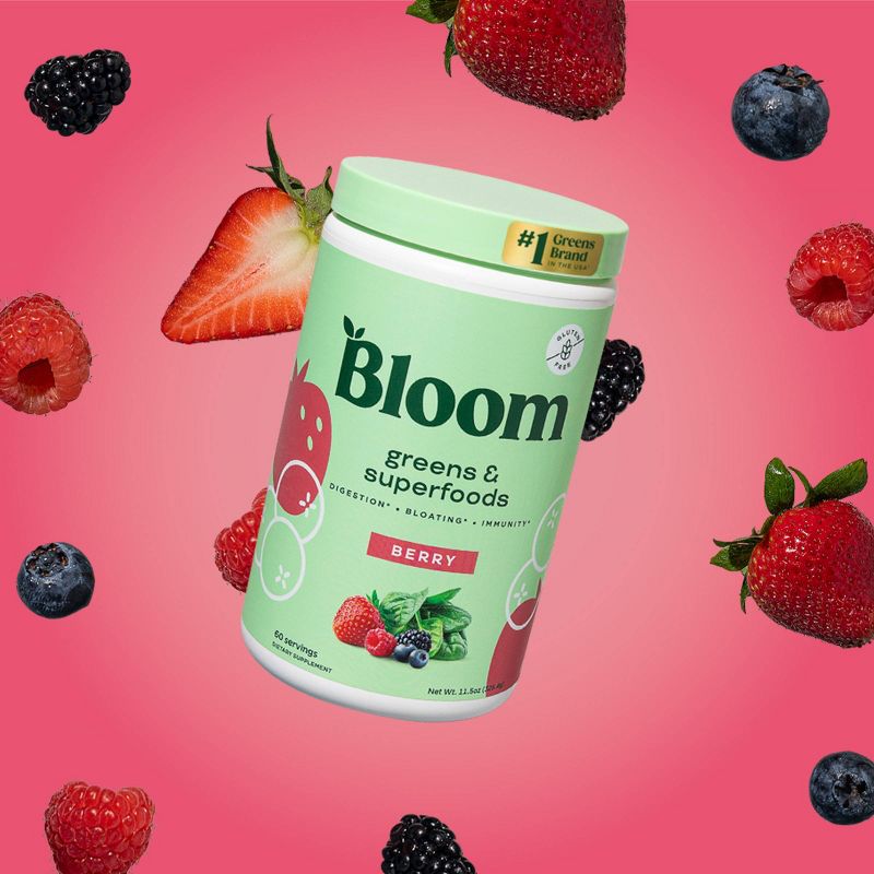 BLOOM NUTRITION Greens and Superfoods Powder - Berry, 3 of 18