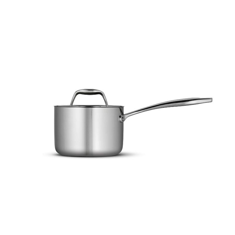 Tramontina Gourmet Tri-Ply Clad 1.5qt Sauce Pan with Lid Silver, 2 of 8