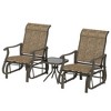 Outsunny Outdoor Swing Glider Chair, Patio Mesh Rocking Chair with Steel Frame for Backyard, Garden, and Porch - 4 of 4