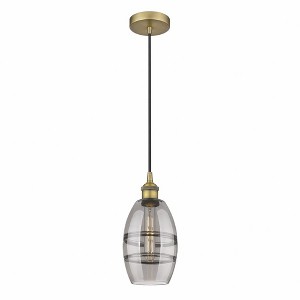 Vaz - 1 Light Cord Hung Mini Pendant In Industrial Style-8.13 Inches Tall and 5.88 Inches Wide - 1 of 1