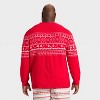 Men's "Snow Days" Fair Isle Holiday Matching Family Sweater - Wondershop™ Red - 2 of 4