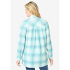 Woman Within Plus Size Plaid Knit Tunic With Collar - 3 of 4