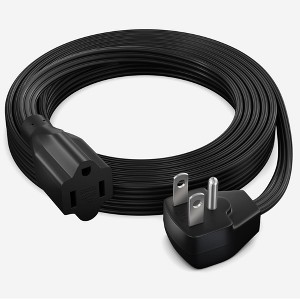 Maximm Extension Cord Heavy Duty Flat Wire 3-Prong Flat Plug, 14 AWG Power Cord - UL Certified - 1 of 4