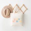 City Creek Prints NICU Nurse Wavy Pastel Colorful Canvas Tote Bag - 2 of 2