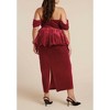 ELOQUII Velvet Peplum Midi Dress - 3 of 3