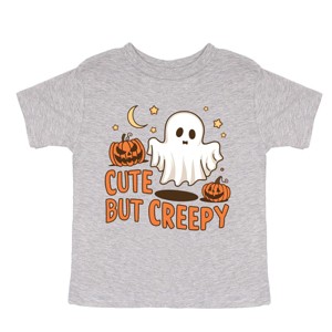 The Juniper Shop Cute But Creepy Ghost Toddler Short Sleeve Tee - 1 of 4