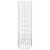 vidaXL Raised Garden Bed Patio Gabion Raised Bed Flower Pot Galvanized Steel - Ø 11.8" x 39.4" (3 pcs) - 3 of 4