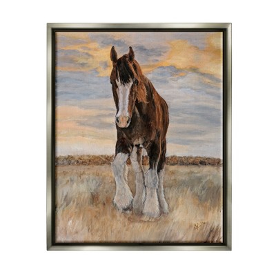 Stupell Industries Colt Horse Farmhouse AnimalFloater Canvas Wall Art