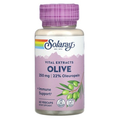 Solaray Vital Extracts, Olive, 60 VegCaps