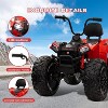 24V Kids ATV With 2 Seater, 4x200W Powerful Engine, Dual 7AH Batteries, Accelerator Handle, EVA Tires,  LED Lights & Music - 3 of 4