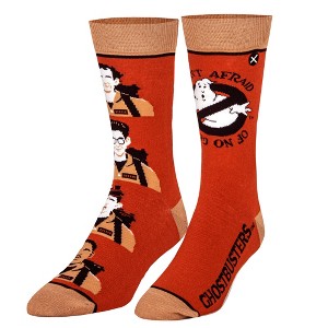 ODD SOX, Ghostbusters Merchandise, Men's Fun Novelty Crew Socks, Funny 80s Prints - 1 of 4
