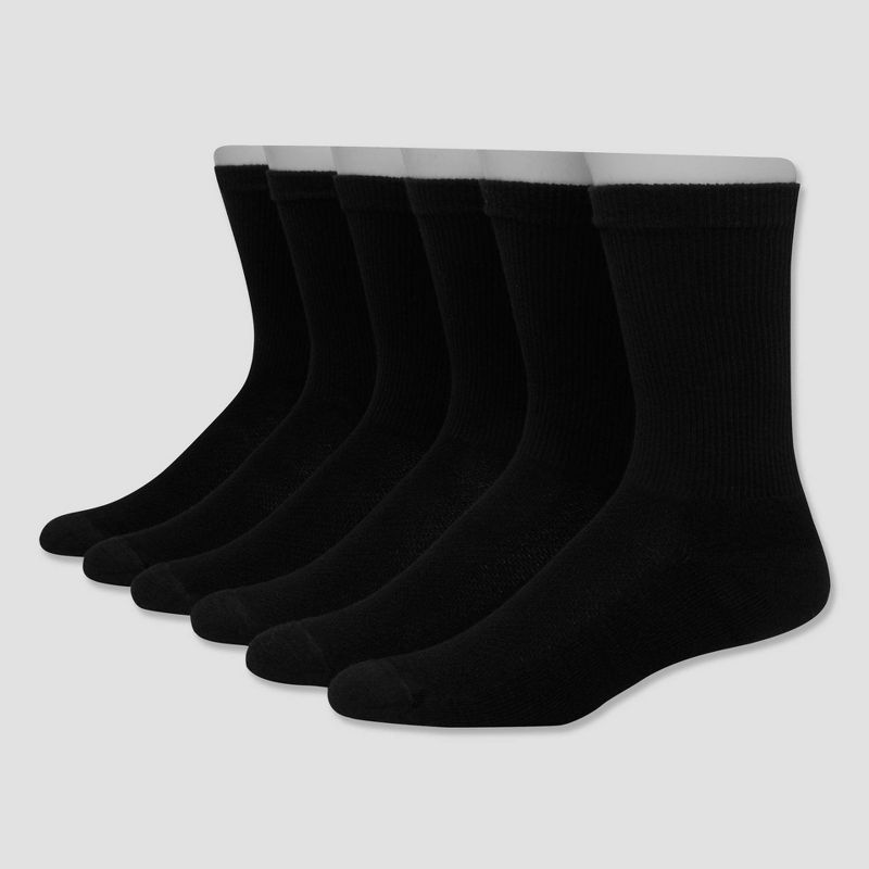 Hanes Premium Men's X-Temp Breathable Crew Socks 6pk, 4 of 7