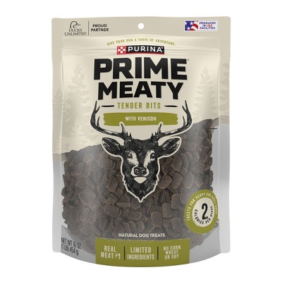 Prime Jerky Tenders Purina Prime Bites Wild Venison Flavor Chewy Dog Treats - 16oz