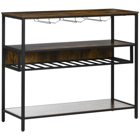 Metal wine rack online shelf