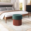 Storage Ottoman Green – 18.3"H Velvet Upholstered Seat with Hidden Storage, Modern Indoor Accent Ottoman By Zuo Modern - 2 of 4