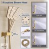 CASAINC Dual Head Shower Faucet Bar System 3-way Diverter Thermostatic Valve - 4 of 4