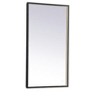 Elegant Lighting Pier 20x36 inch LED Mirror with Adjustable Color Temperature 3000K/4200K/6400K in Black - 4 of 4