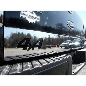 QAA is Compatible with 2004-2014 Ford F-150 1 Piece Stainless Tailgate Accent Trim, 6.5" Width, with 4X4 Cut Out RT44309 - 1 of 3