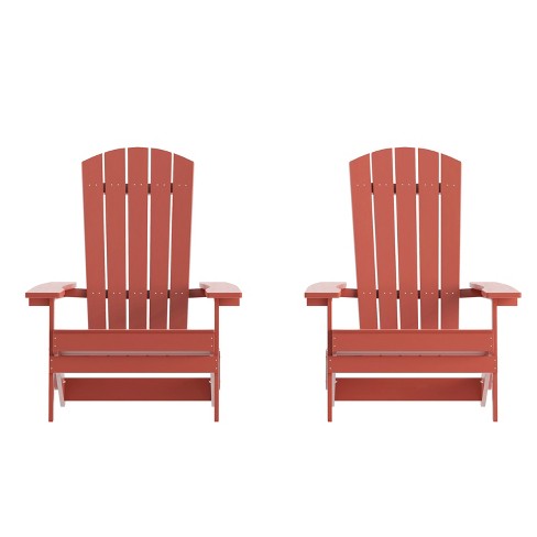 Red folding adirondack discount chairs