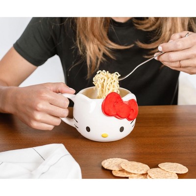 Hello Kitty Red Bow Ceramic 3D Sculpted Mug, 22-Ounces